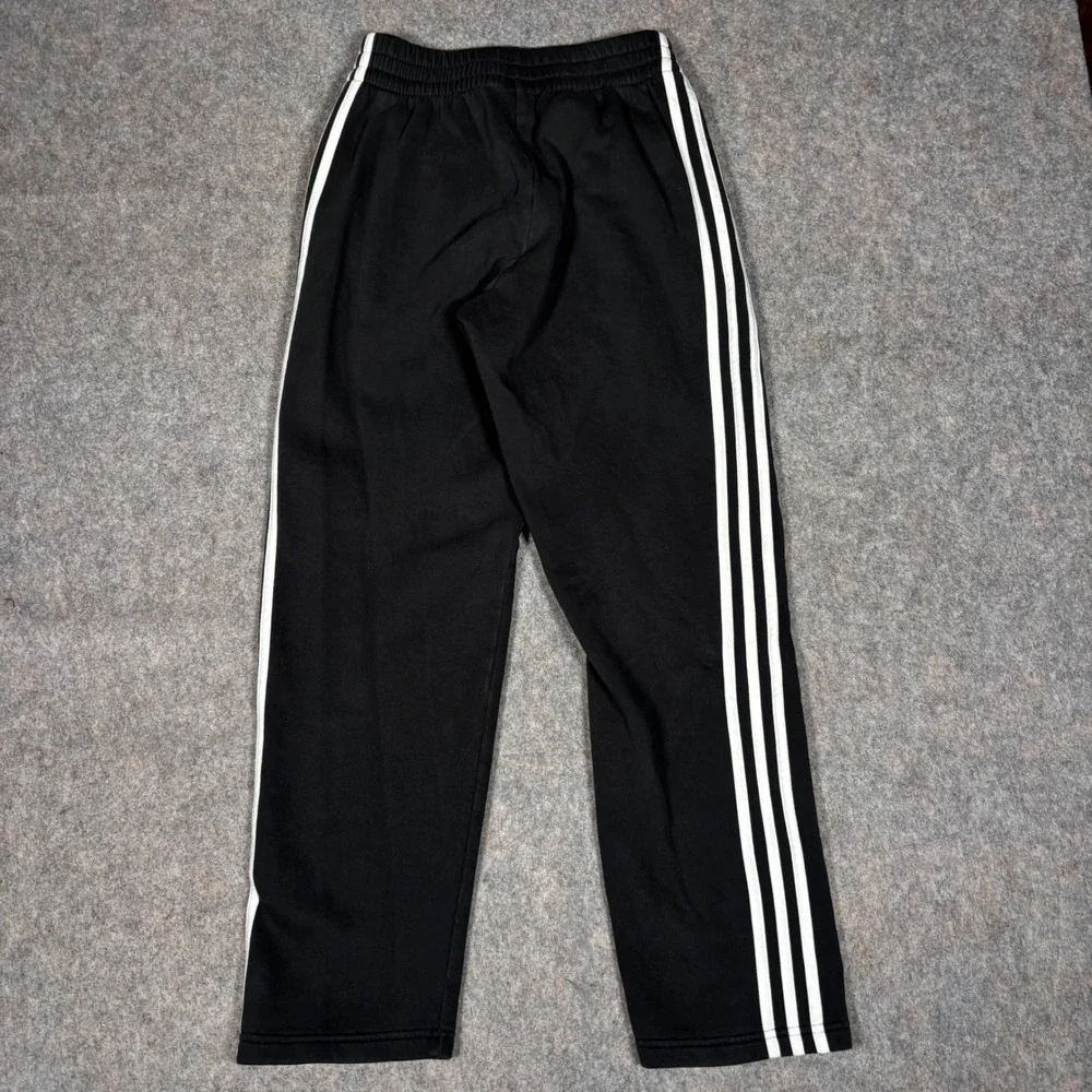 Adidas Sweatpants Men S Black 3-Stripe Fleece Joggers Athletic Loungewear Pants